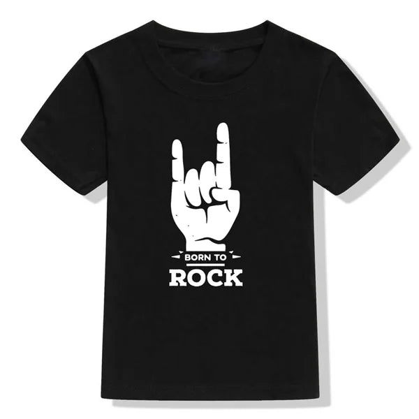 Children's Cotton Skull Print T-shirt 2-10Y