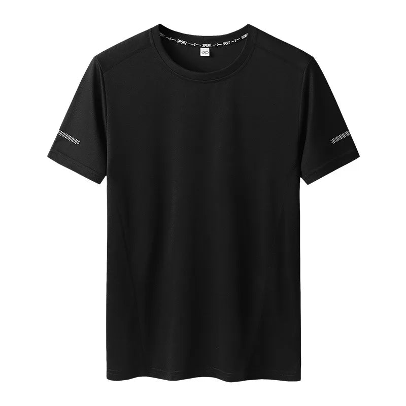 Plus Size Sport Mesh T-shirt 6xl-9xl Quick Dry