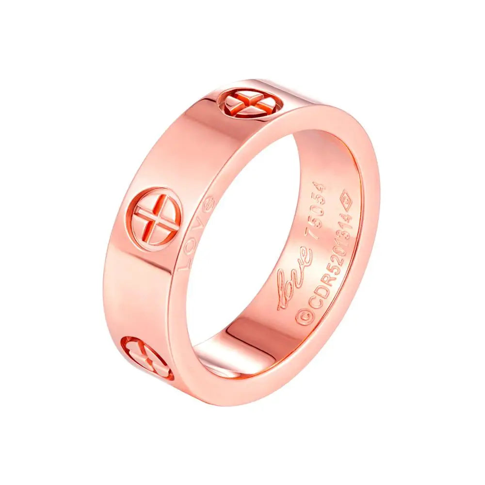 Fashion Cross High Quality Stainless Steel Ring For Women Men Lover Non-tarnish Luxury Wedding Party Daily Jewelry Gifts