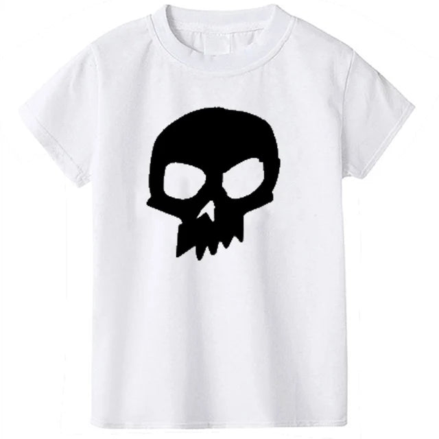 Children's Cotton T-Shirt Skull Print 2-10Y 2024