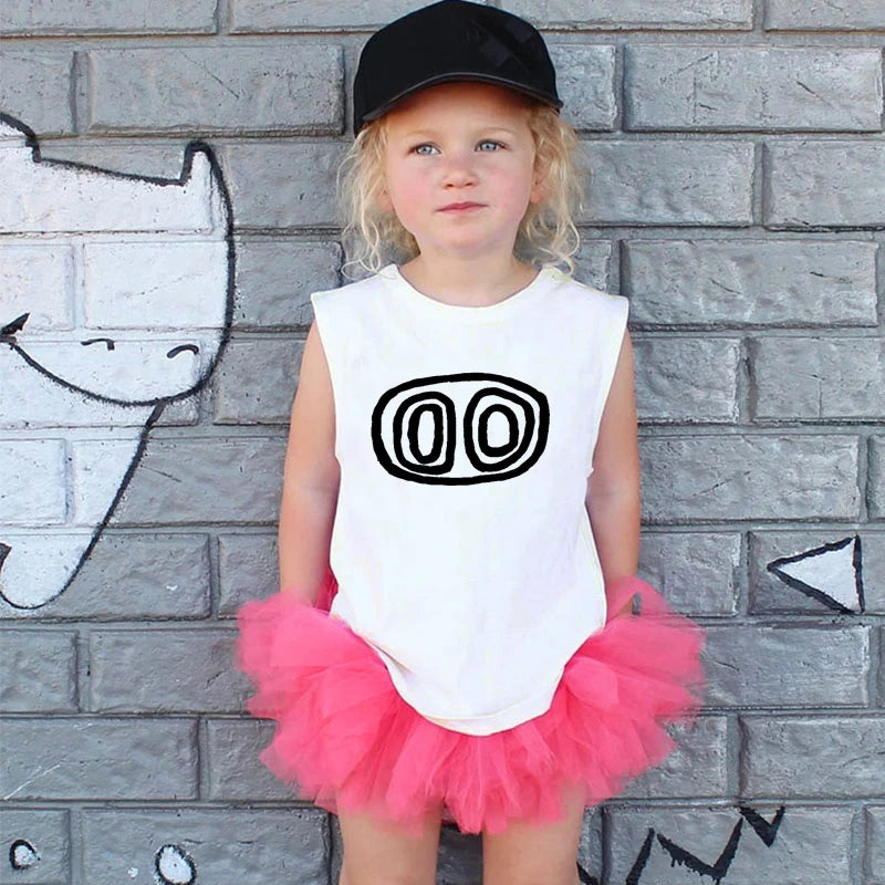 Children's Cotton T-Shirt Skull Print 2-10Y 2024