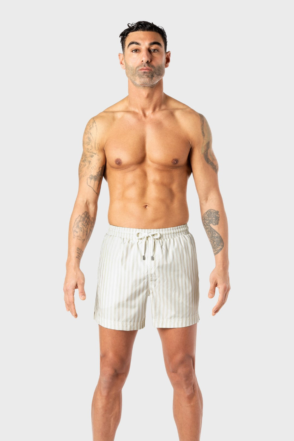 Creme striped