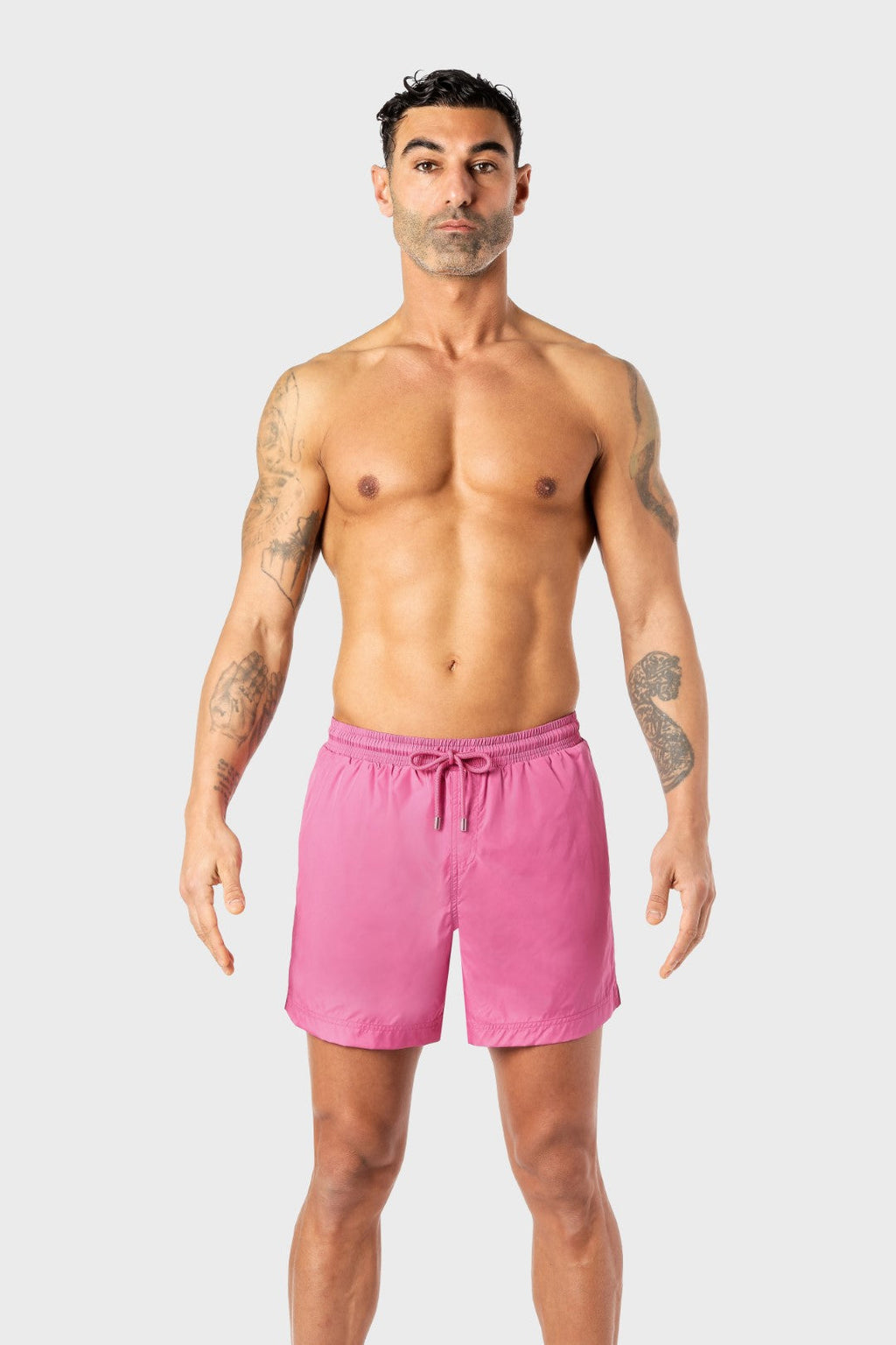 Pink Mid-Length Swim Shorts - MARDA