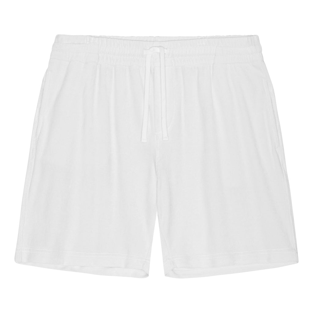 White Terry Shorts