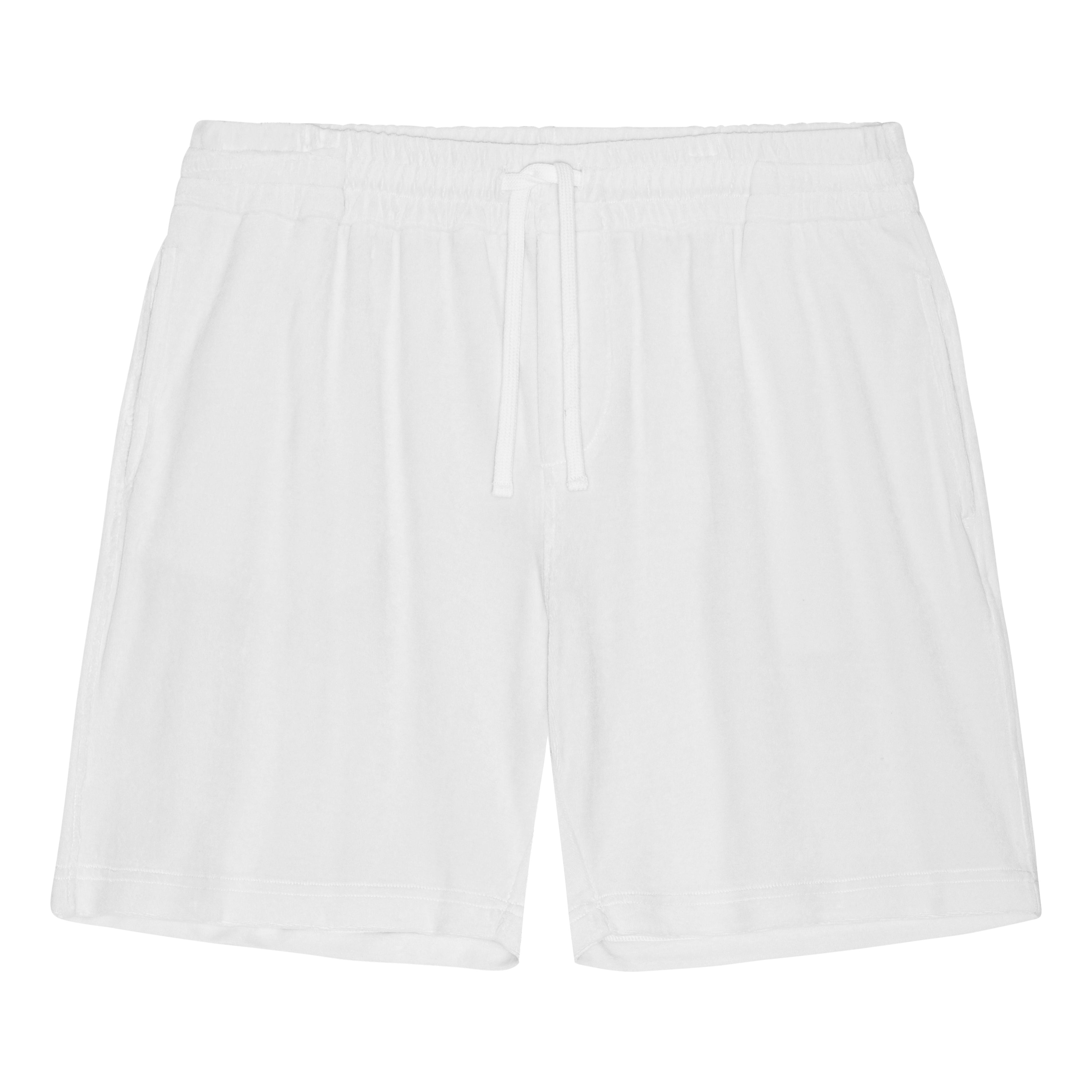 White Terry Shorts