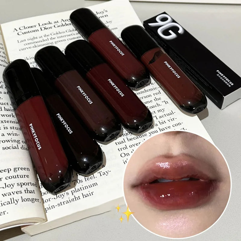 Red Brown Mirror Lip Glaze Liquid Lipstick