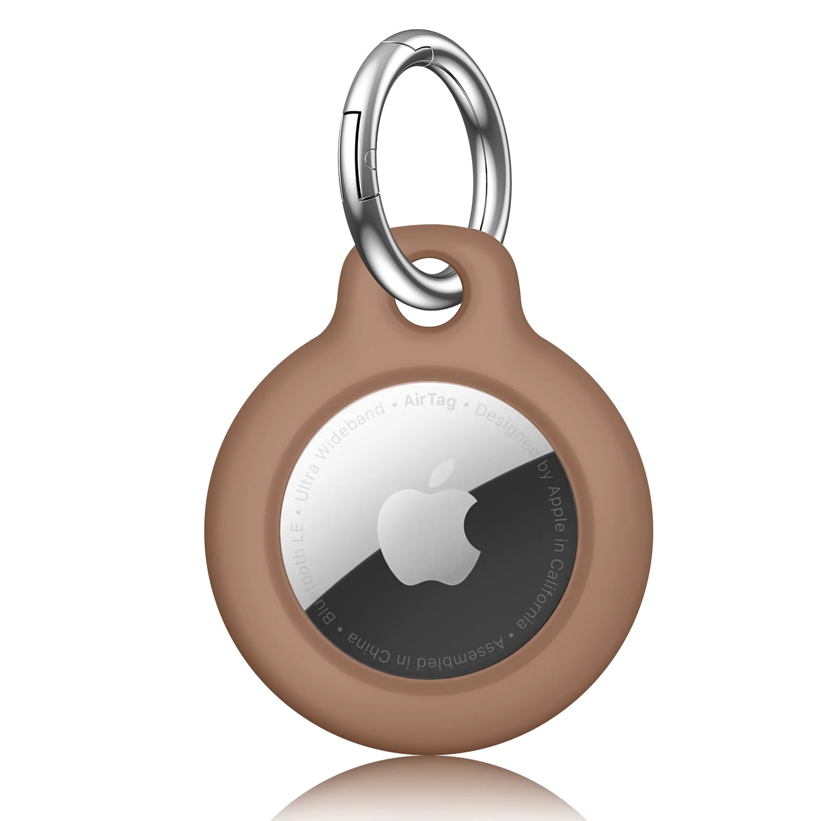 Case for Apple Air tag Holder with Keychain Protective Shell Tracker Accessories Hard PC AntiDrop Airtags Key Chain Air tag Case