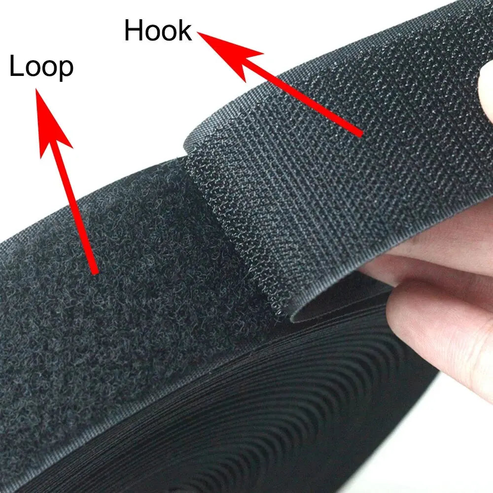 10M/Pair Hook and Loop Tape Nylon Heavy Duty Sticky Strips Reusable Fastener Roll Strips Sewing Adhesive Velcros Tape20-50mm