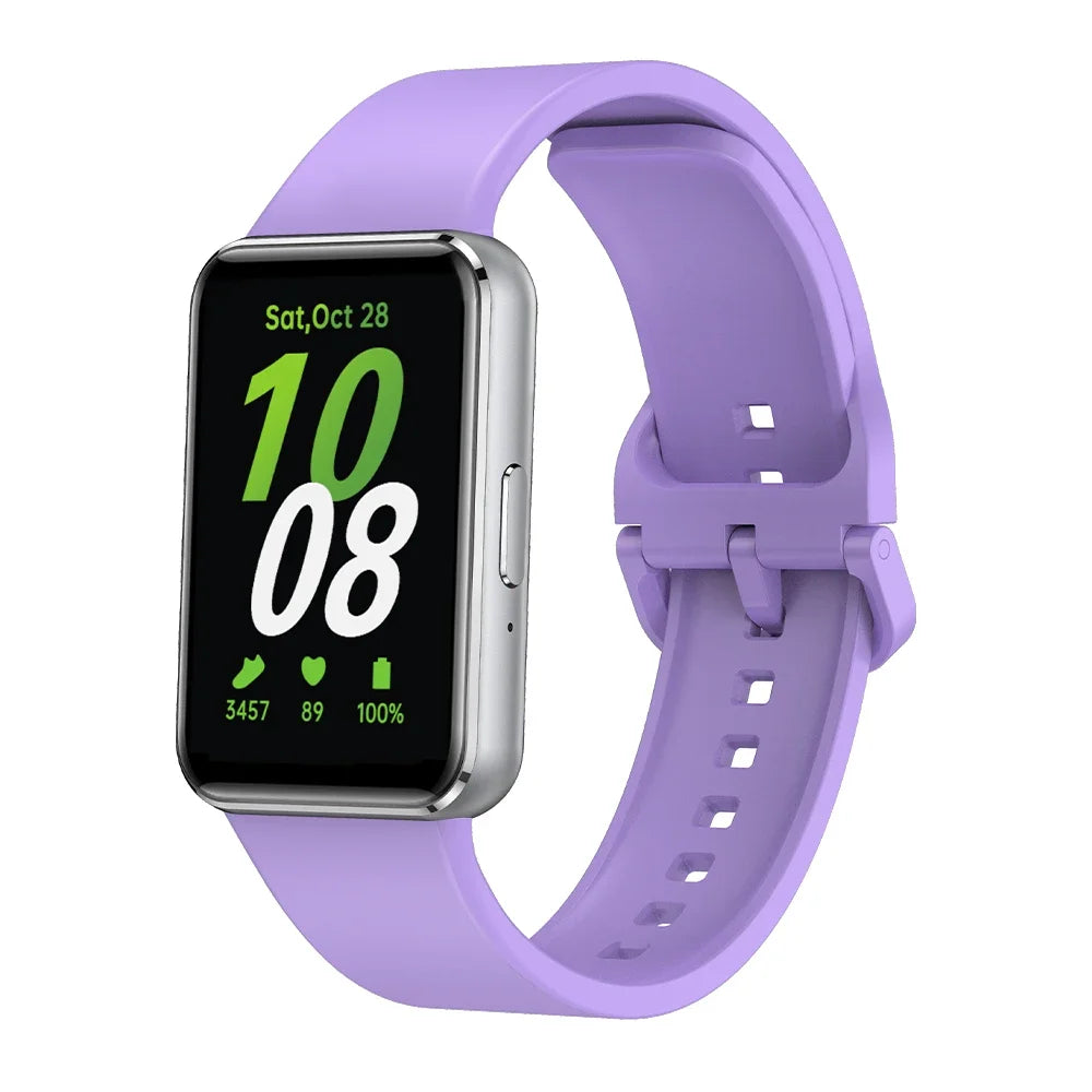 Silicone Strap For Samsung Galaxy Fit 3 Watch Bracelet Replacement Sport Watchband For Samsung Galaxy Fit3 Band Accessories