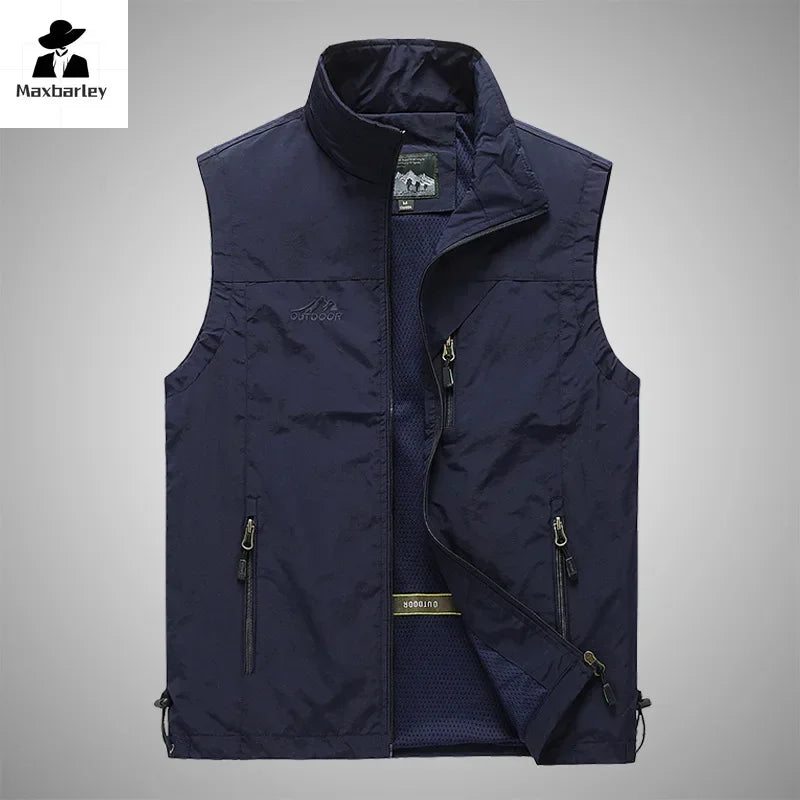 Men Outdoor Leisure Sleeveless Fishing Vest