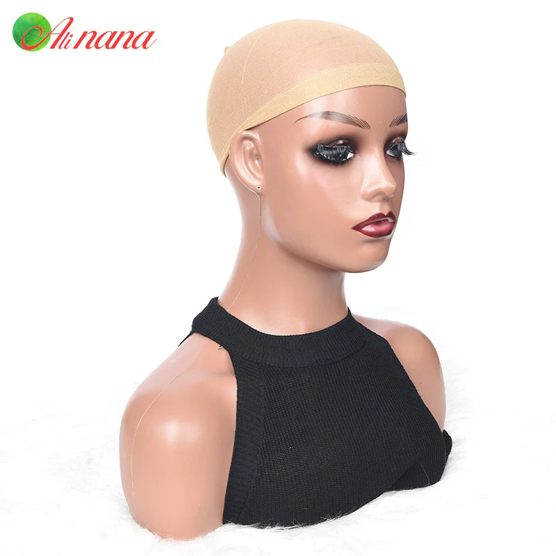 2 pcs/ Pack Wig Caps Hair Nets Weave Hairnets Wig Nets Stretch Mesh Caps Stocking Caps for Making Wigs Free Size Wig Accessories