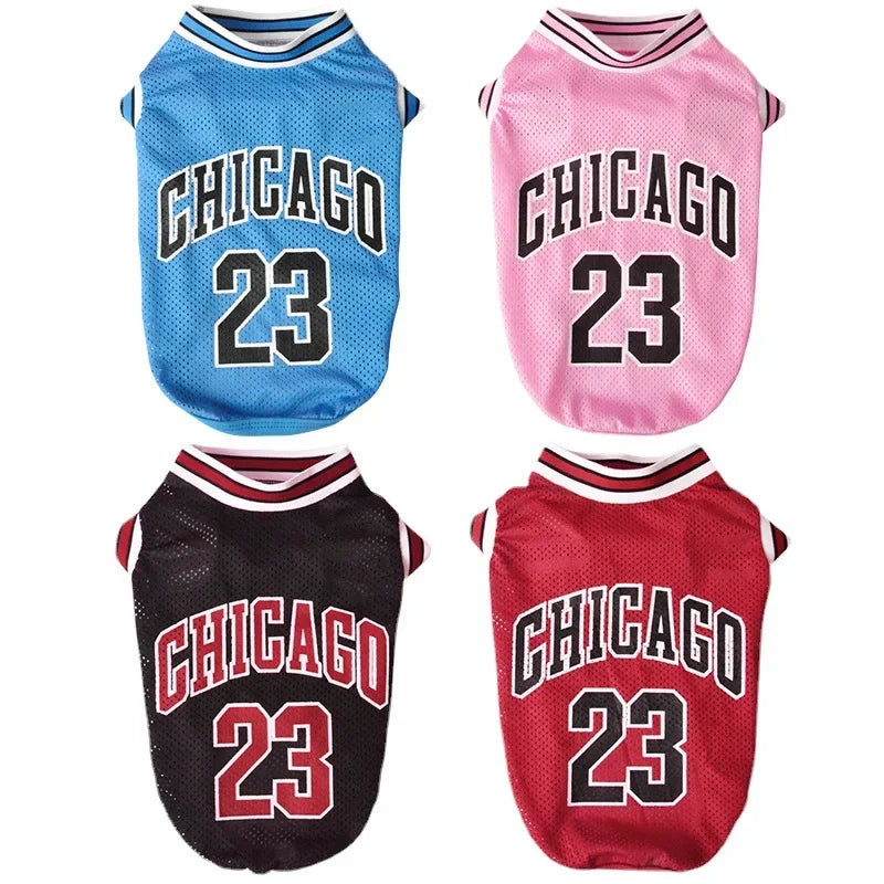 Mesh Breathable Dog Basketball Jersey