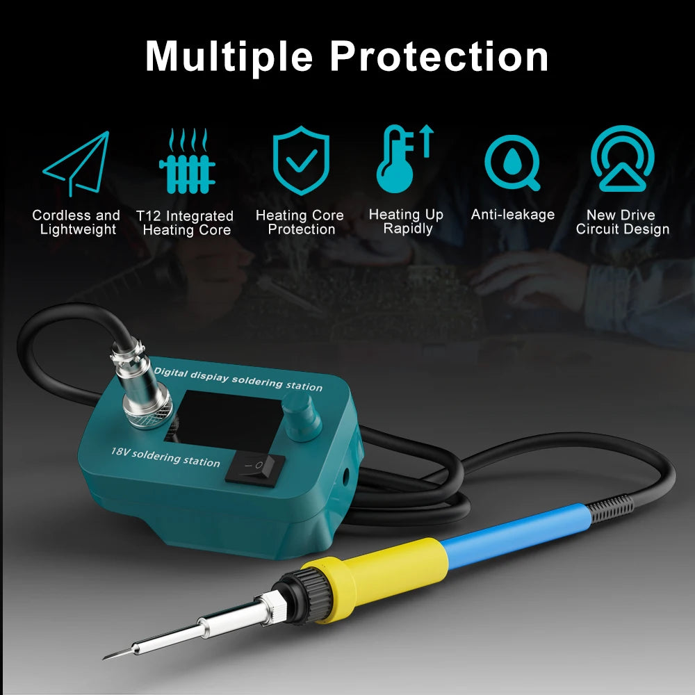 Cordless Soldering Iron Station Tool for Makita18V LXT Battery Portable Electric 60W Soldering Iron Kit For BL1850 BL1860 BL1830