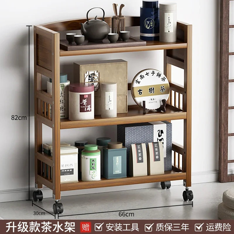 Multifunctional Living Room Center Table Drawer Design Bedside Table Universal Pulley Side Table All-match Scene Home Furniture