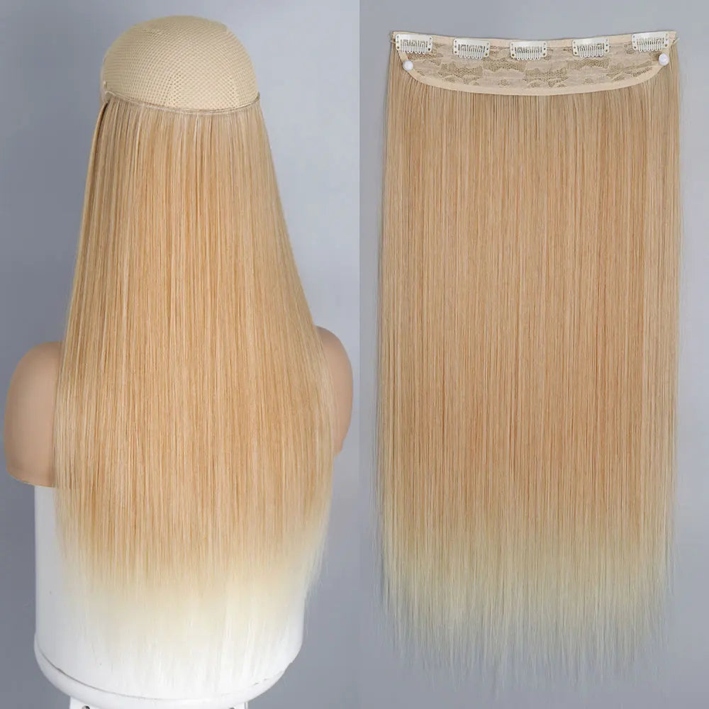 Synthetic Clip In Hair Extensions 80cm Long