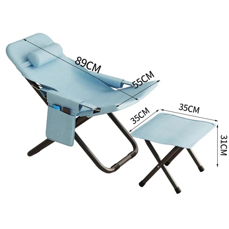 Outdoors Folding Beach Chair Portable Camp Out Camping Equipment Beach Chair Sunlounger Backrest Furniture Silla De Comedor FYBC