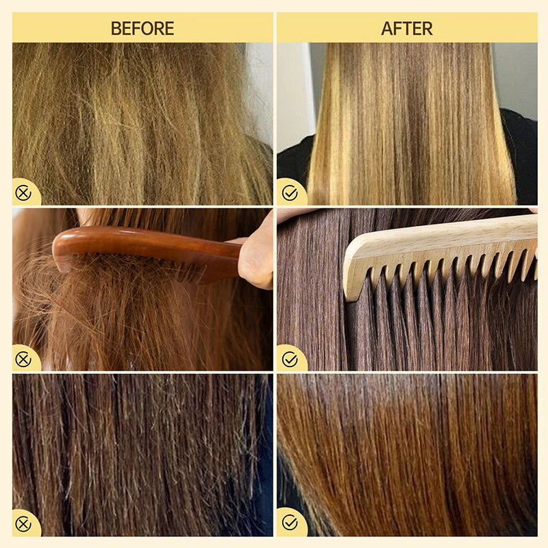 PURC 8 Seconds Hair Mask Smoothing Straightening Keratin Hair Treatment Cream Soft Repair Damaged Frizz Professional Hair Care
