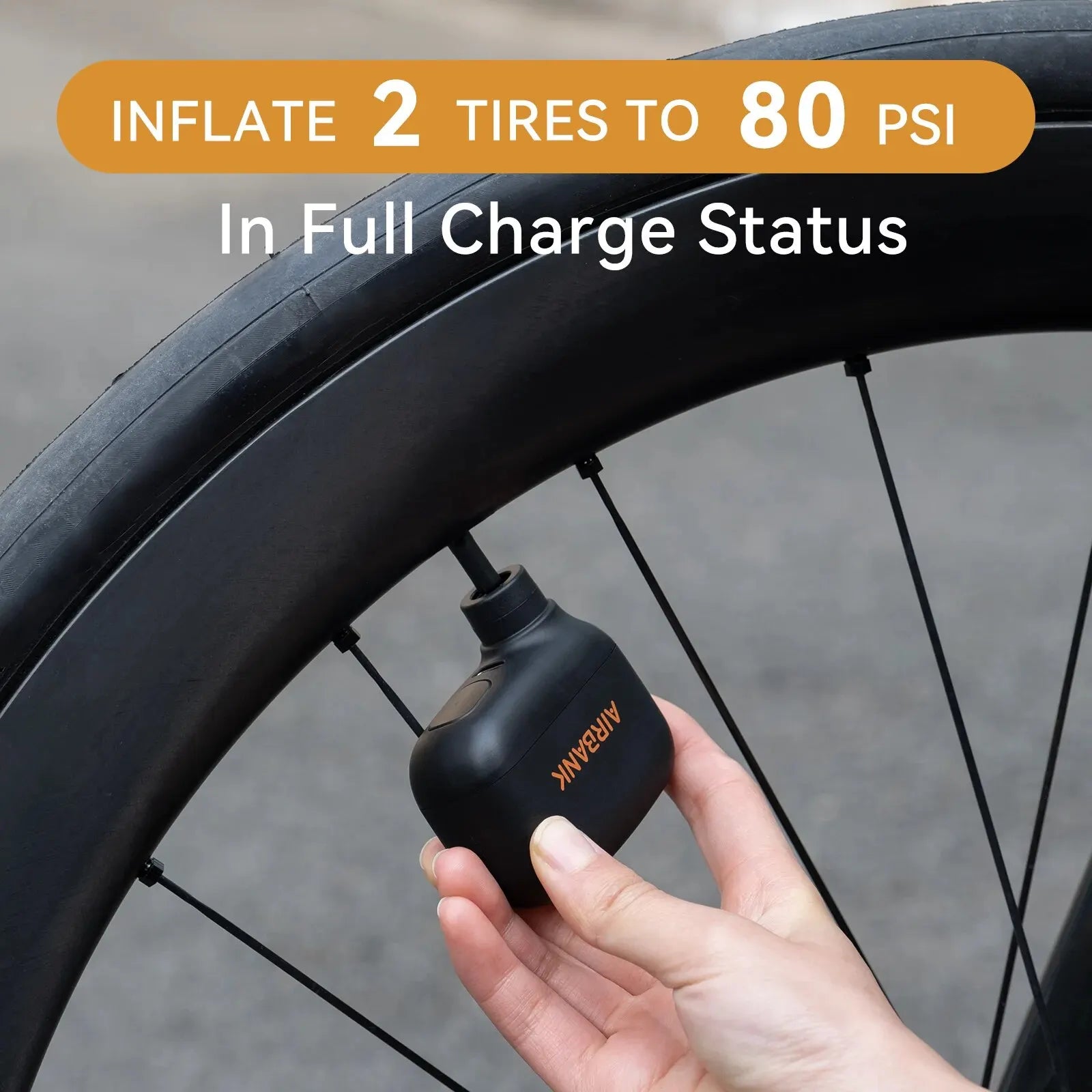 Mini Portable Bicycle Pump Rechargeable 100PSI