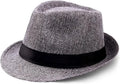 10-24 Pack 1920s Straw Hats Bulk for Men Short Brim Sun Panama Hats for Women Party Costume Wedding Favors, Circumference 58 cm