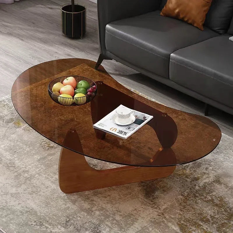 Modern Transparent Coffee Tables Nordic Simple Living Room Glass Coffee Tables Balcony Restaurant Home Furniture Couchtisch FYCT