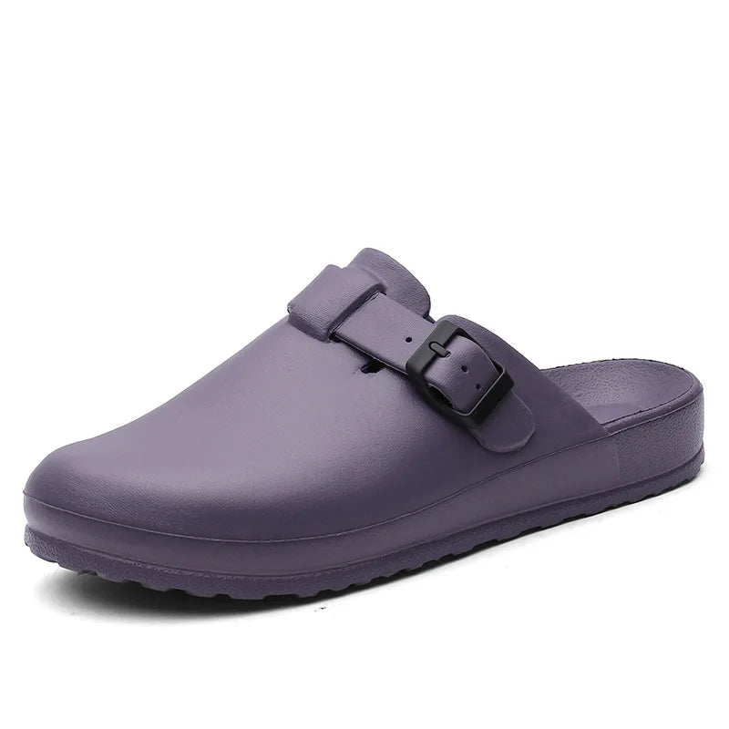 Pallene Women Men Working Slippers Shoes Nurses Soft Eva Clogs Slides Anti-Slip Operating Room Lab Waterproof Medical Slippers