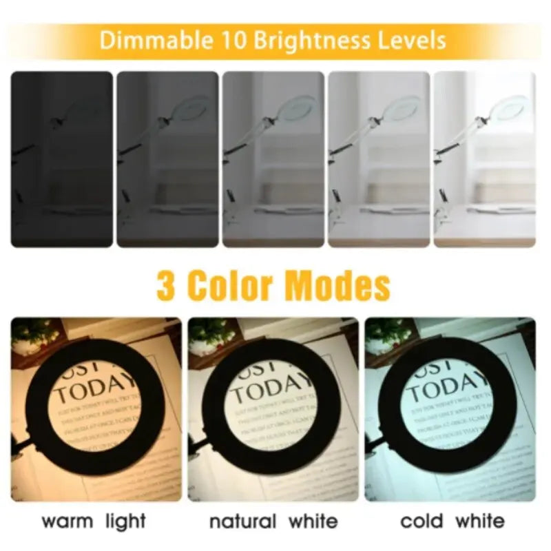 72LED Illuminated Magnifier 8X/10X USB