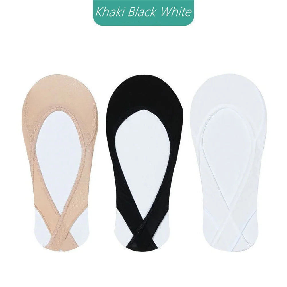 Invisible Boat Socks Non Slip Silicone 3 Pairs
