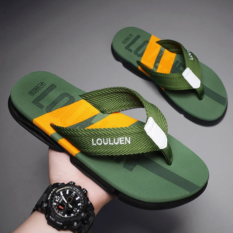 Men's Flip Flops Men Home Slippers Casual Beach Shoes Size 39-45