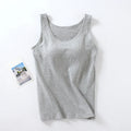 Cotton Sleep Shirt Chest Pad Pajama Top