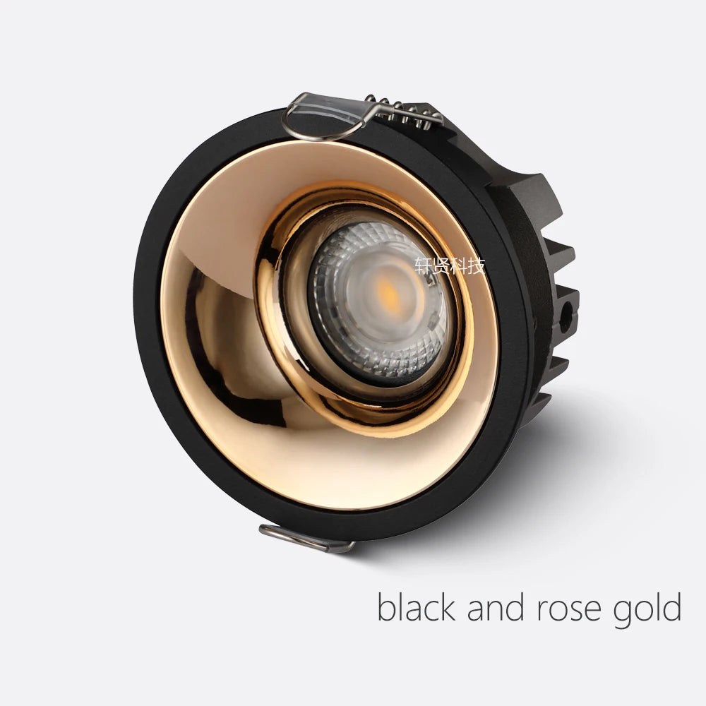 Zigbee DALI Recessed Smart LED COB Spotlight 5 CCT Switchable Ultra Thin Anti-glare Dimmable High CRI 95 Aluminum Ceiling Lamp