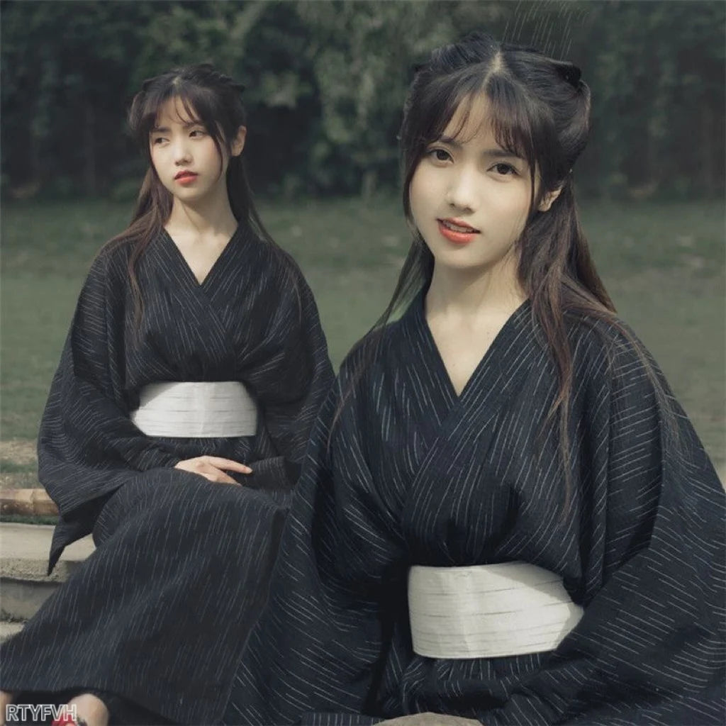 Kimono Women Japanese Traditional Yukata Haori Kimonos Cosplay Blouse Gown Female Summer Fashion Photography Clothes Party Dress