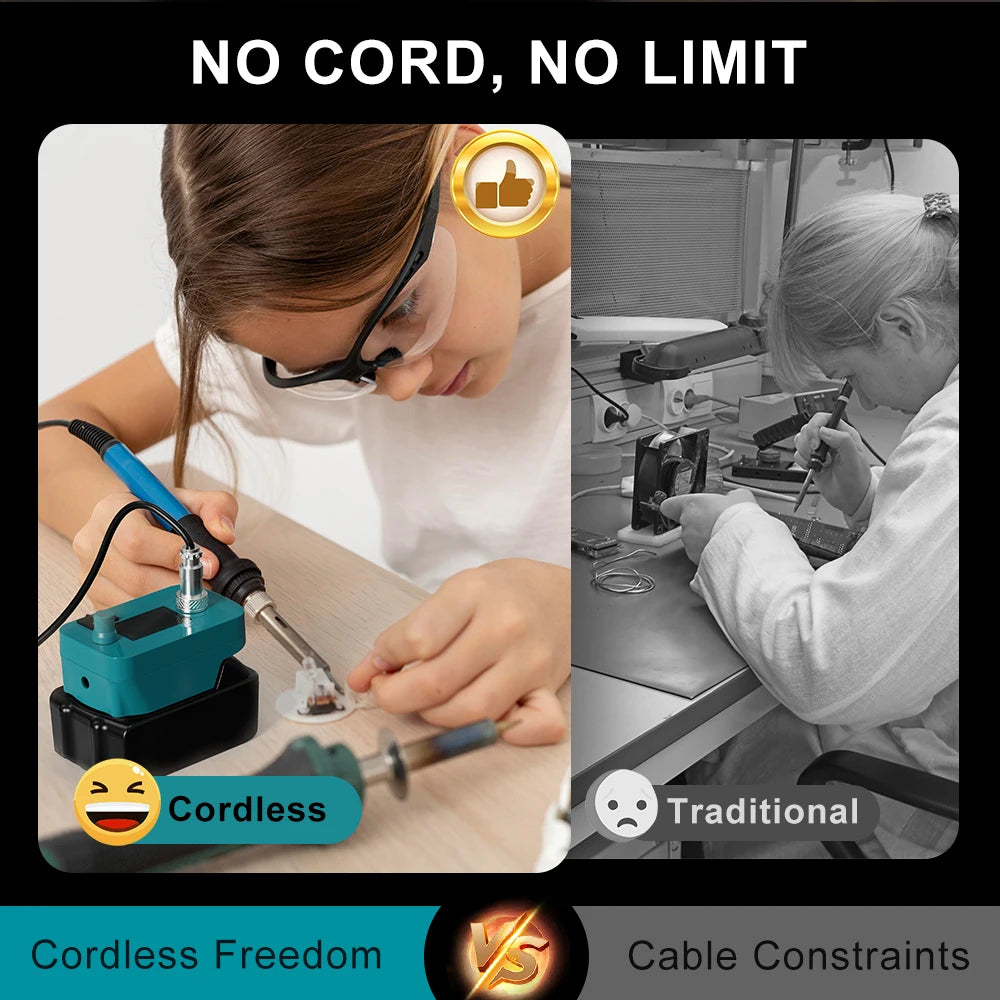 Cordless Soldering Iron Station Tool for Makita18V LXT Battery Portable Electric 60W Soldering Iron Kit For BL1850 BL1860 BL1830