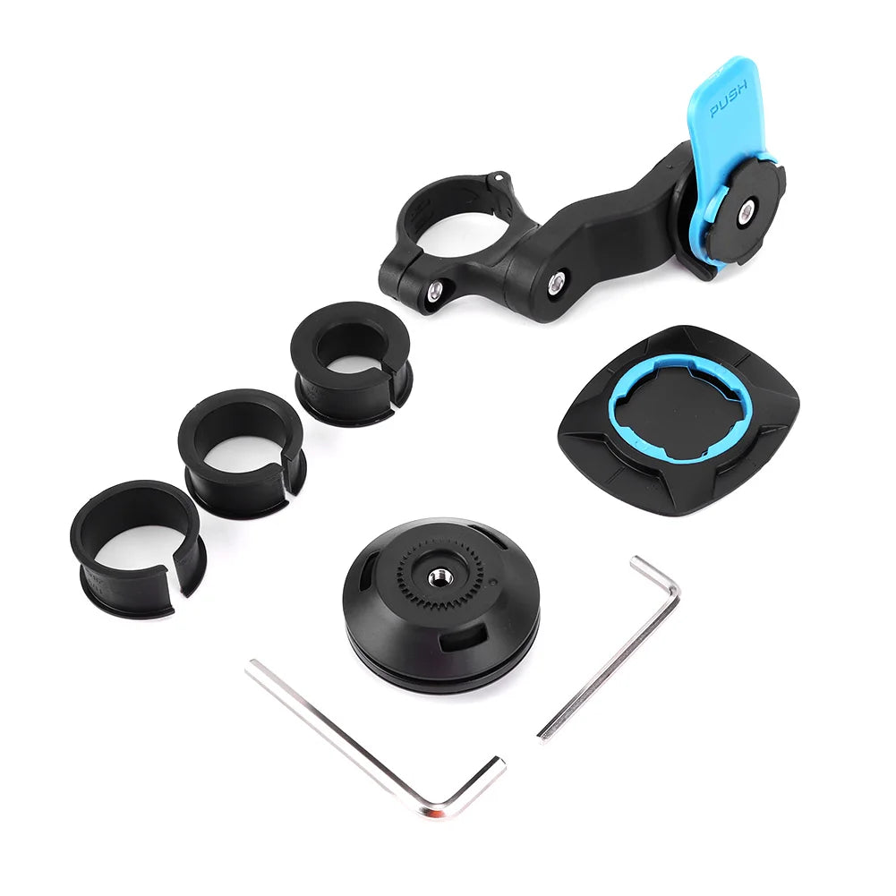 Motorcycle Bike Phone Holder Stand Bicycle Quad Lock Phone Holder Shock Absorber Bicycle Mobile Support Handlebar Mount Bracket