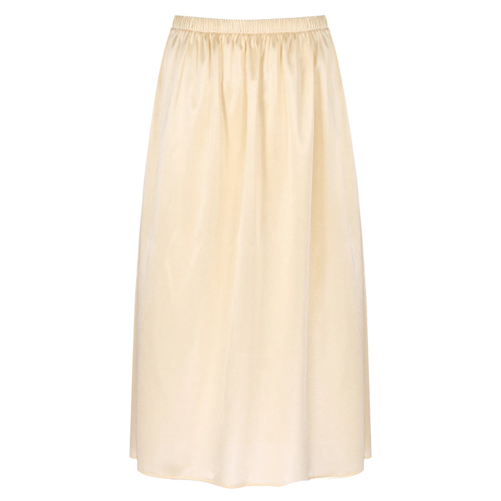 Womens Solid Color Underskirt Smooth Elastic Waistband Petticoat Inner Lining Skirt Party Prom Wedding Bridesmaid Dress Skirts