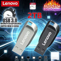 Lenovo 2TB USB Portable 3.0 USB Drive Waterproof Memory 1TB  Flash Drive 512GB USB Flash Drive High Speed Metal Pen Drive