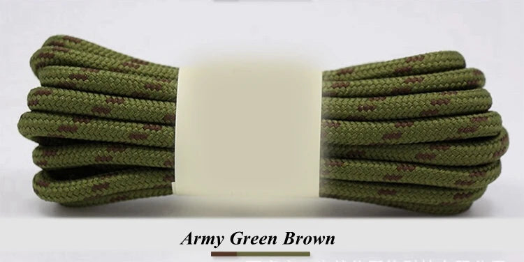 1Pair Round Shoelaces Durable Polyester Shoelace Outdoor Boots Sneakers Laces for Shoes 100/120/140/160cm Shoe Accessories