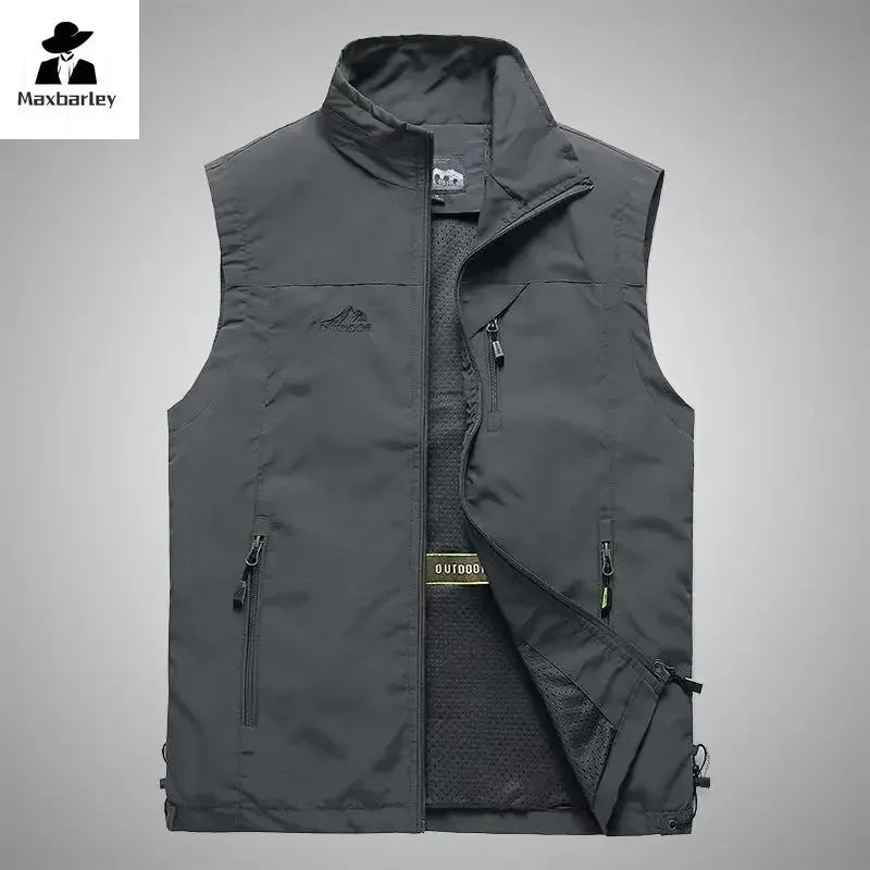 Men Outdoor Leisure Sleeveless Fishing Vest