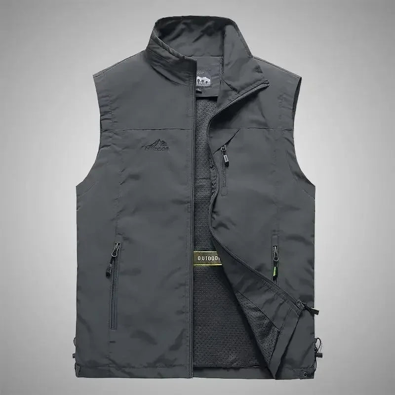 Men Outdoor Leisure Sleeveless Fishing Vest