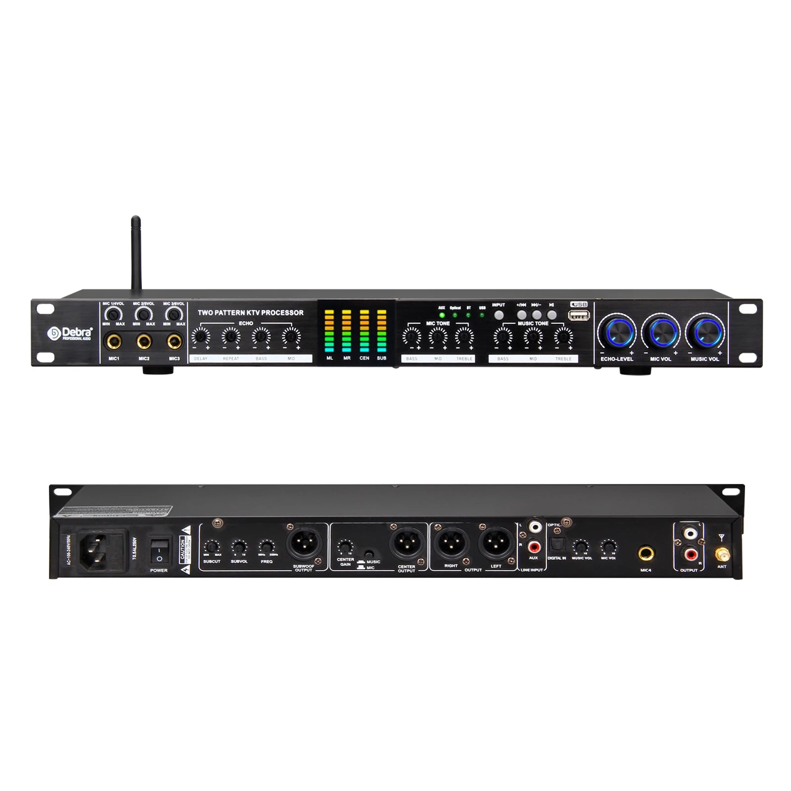 EX5S Karaoke Effects Pre-Processor, Multi-Band Reverb Effects, Light Lossless Input, Bluetooth Transmission,Stable Voltage