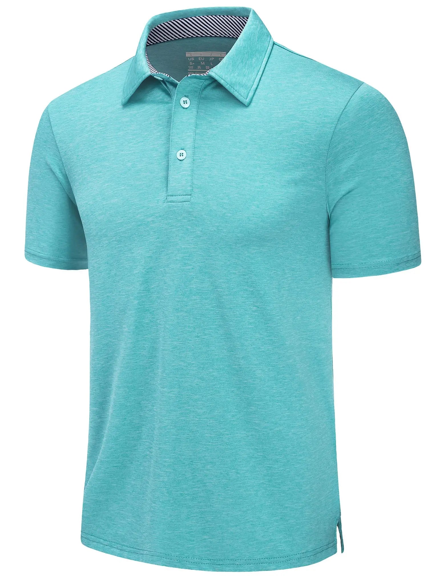 TACVASEN Summer Polo T-shirts Mens Casual Short Sleeve Shirts 3 Buttons Down Quick Dry Breathable Golf Fishing Pullover Workwear