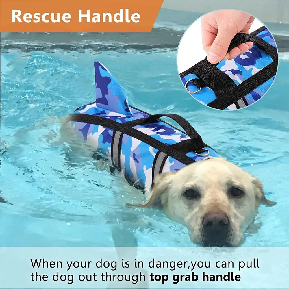 Pet Dog Life Jacket Vest Swimming Harness