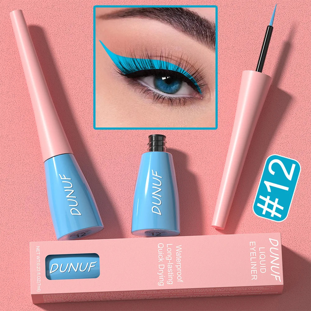 Colourful Liquid Eyeliner Waterproof Matte 7ML