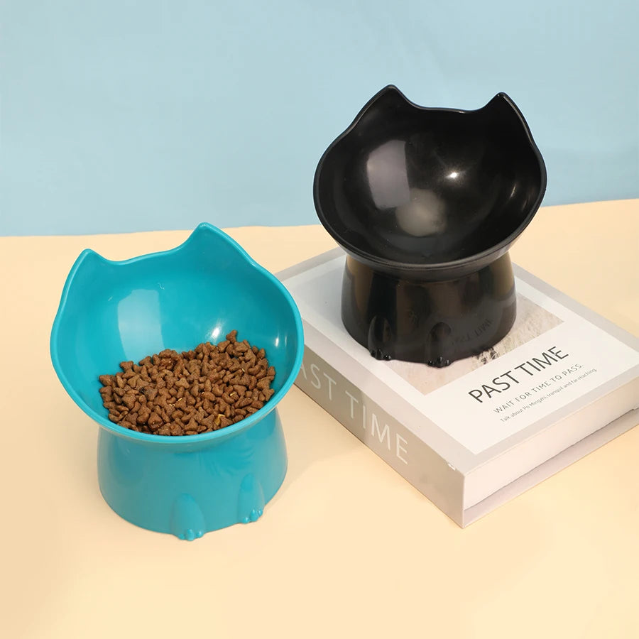 Elevated Cat Bowl Anti-Tip Raised Feeding Dish