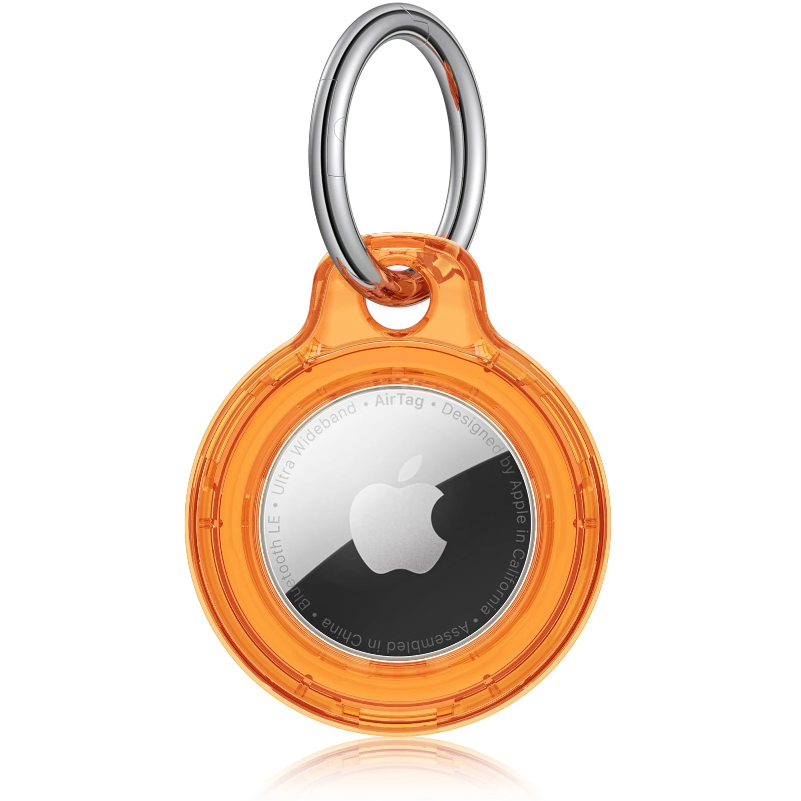 Case for Apple Air tag Holder with Keychain Protective Shell Tracker Accessories Hard PC AntiDrop Airtags Key Chain Air tag Case