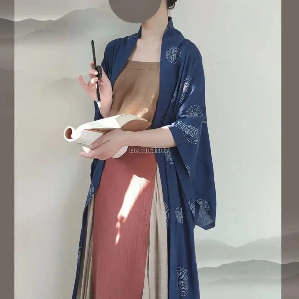 2025 summer new hanfu chinese ancient song dynasty women clothes daily loose casual improved three pieces elegant hanfu set s369