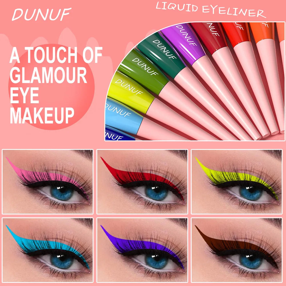 Colourful Liquid Eyeliner Waterproof Matte 7ML