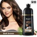500ml Coconut Dye Shampoo Oil Essence Hair Color Shampoo Instant Hair Dye Shampoo Covering Gray Hair Permanent Moisturizing Hair
