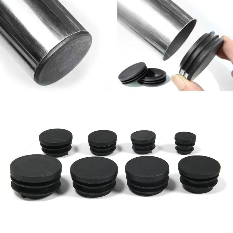 Round Steel Pipe Plastic Hole Plug 2-20pcs