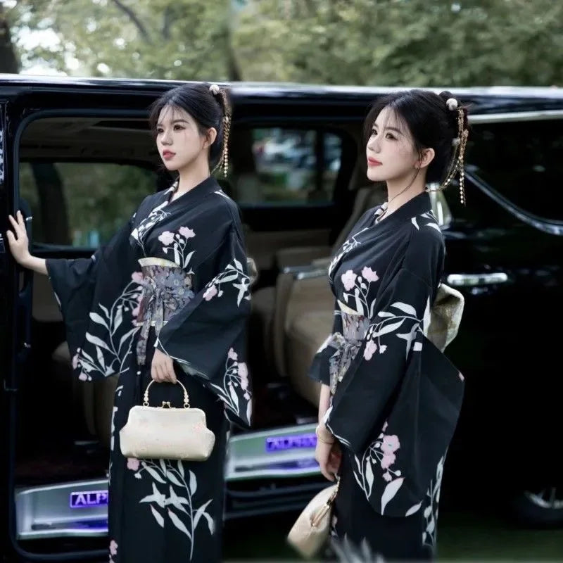 Kimono Women Japanese Traditional Yukata Haori Kimonos Cosplay Blouse Gown Female Summer Fashion Photography Clothes Party Dress