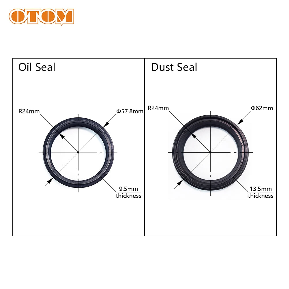 OTOM Motorcycle Accessories 48mm Front Fork Damper Oil Seal Dust Sealed Ring For KTM EXC SXF HUSQVARNA FC TE 125-990 Dirt Bikes